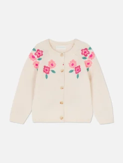 Floral Embroidered Cardigan
