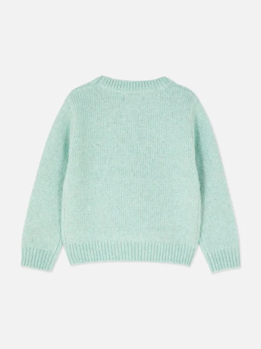 Floral Embroidered Knit Sweater