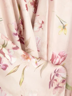 Floral Satin Robe
