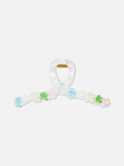 Flower Detail Twist Hair Clip