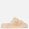 Fluffy Double Strap Slippers