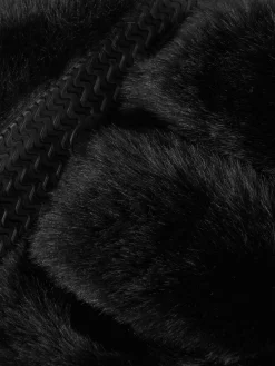 Fluffy Double Strap Slippers