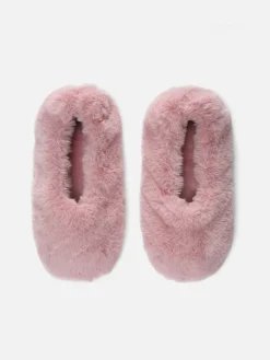 Fluffy Footlet Slippers