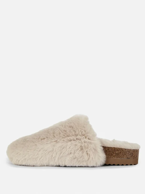 Fluffy Mule Slippers