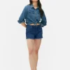 Frayed Denim Shorts