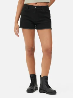Frayed Denim Shorts