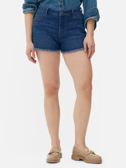 Frayed Denim Shorts