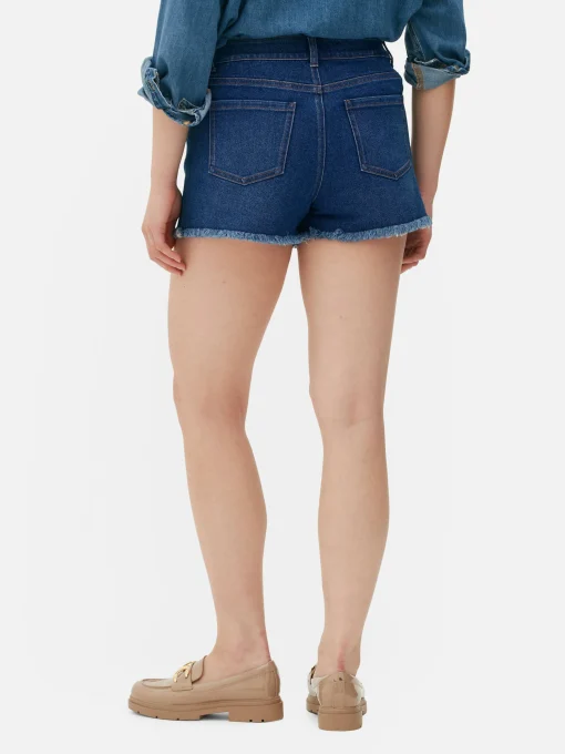 Frayed Denim Shorts
