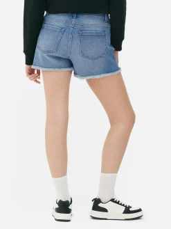 Frayed Denim Shorts