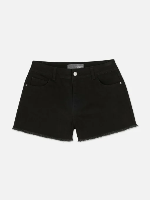 Frayed Denim Shorts