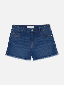 Frayed Denim Shorts