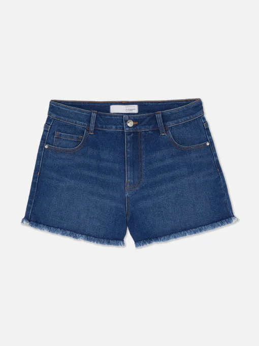 Frayed Denim Shorts