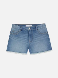 Frayed Denim Shorts