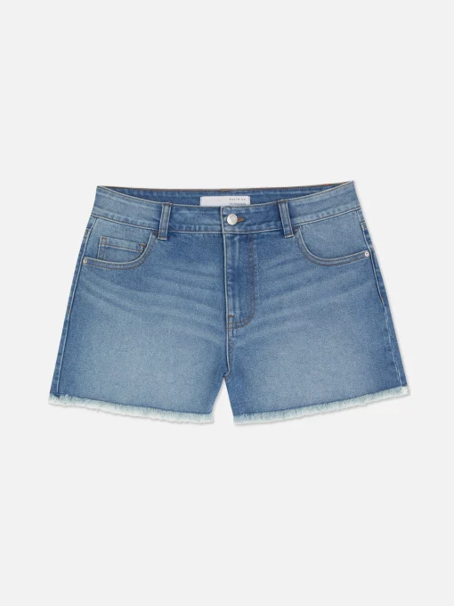 Frayed Denim Shorts