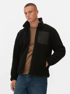 Funnel Neck Borg Jacket
