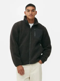 Funnel Neck Borg Jacket