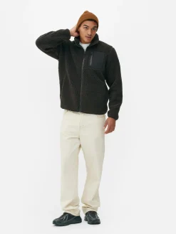 Funnel Neck Borg Jacket