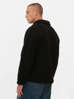 Funnel Neck Borg Jacket