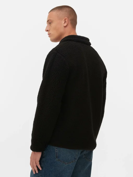 Funnel Neck Borg Jacket