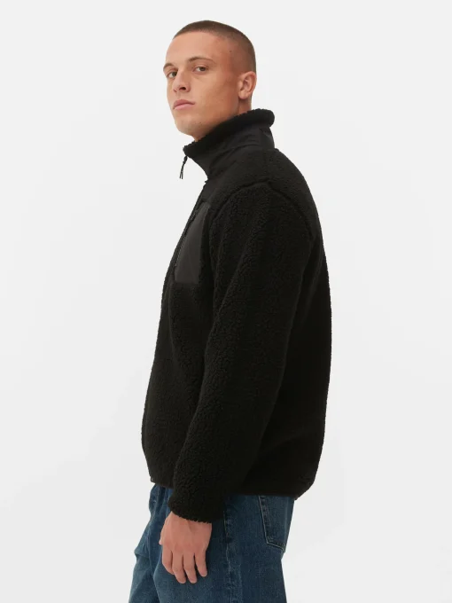 Funnel Neck Borg Jacket