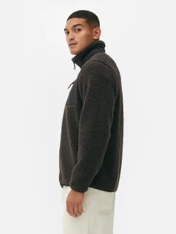 Funnel Neck Borg Jacket