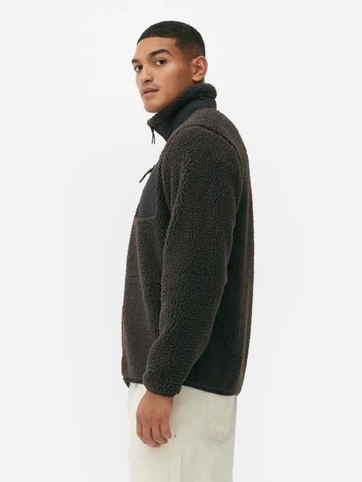 Funnel Neck Borg Jacket