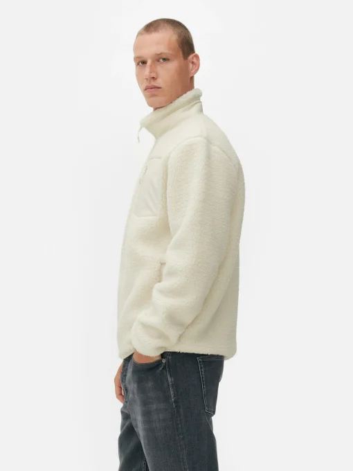 Funnel Neck Borg Jacket