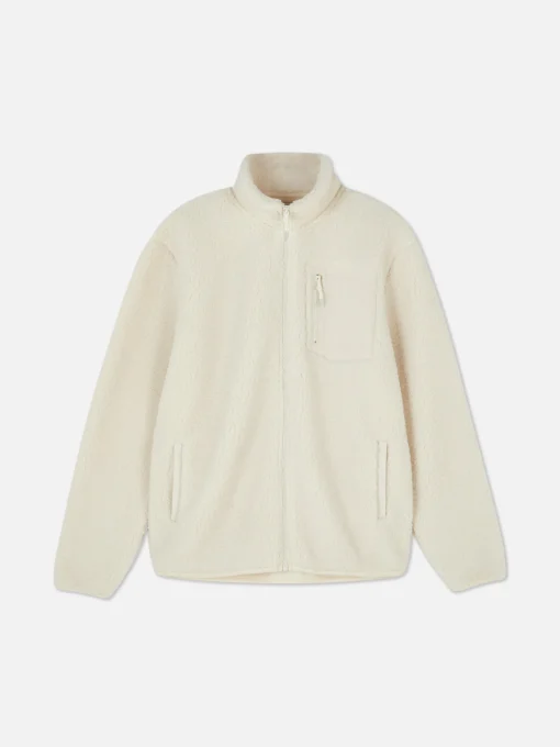 Funnel Neck Borg Jacket