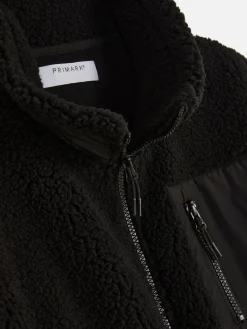 Funnel Neck Borg Jacket