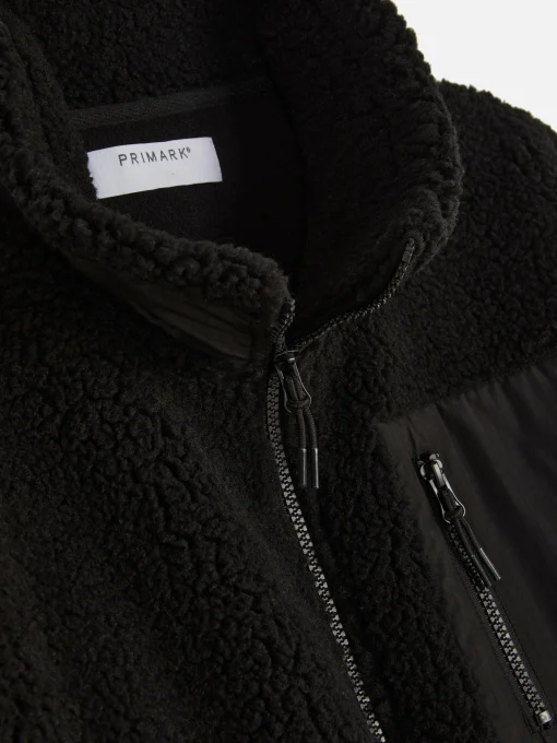 Funnel Neck Borg Jacket