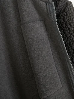 Funnel Neck Borg Jacket
