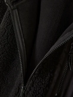 Funnel Neck Borg Jacket