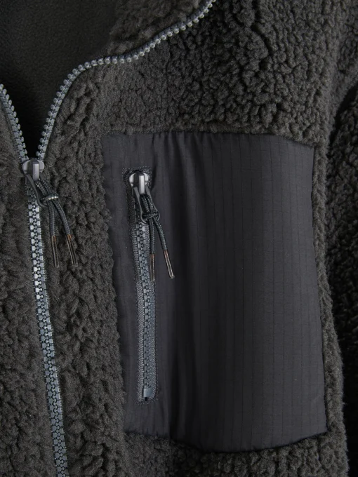 Funnel Neck Borg Jacket