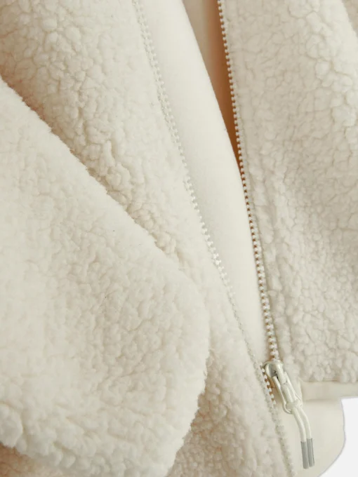 Funnel Neck Borg Jacket
