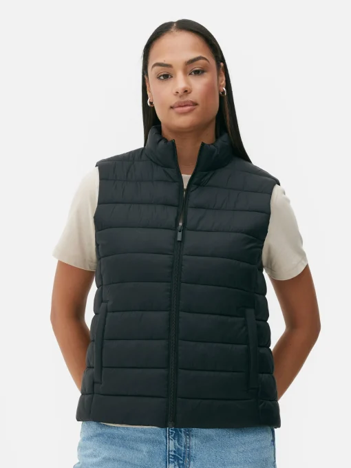 Funnel Neck Lightweight Vest
