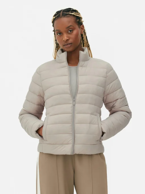 Funnel Neck Padded Jacket