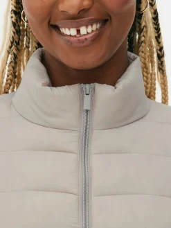 Funnel Neck Padded Jacket