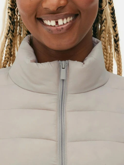 Funnel Neck Padded Jacket