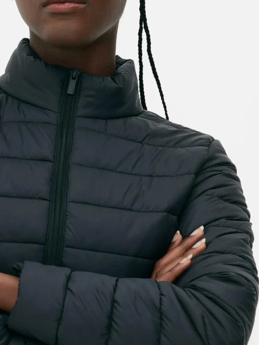 Funnel Neck Padded Jacket