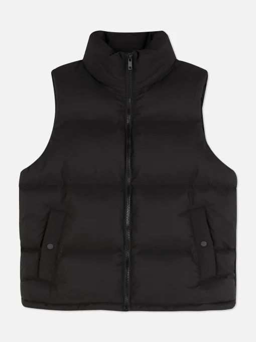 Funnel Neck Padded Vest