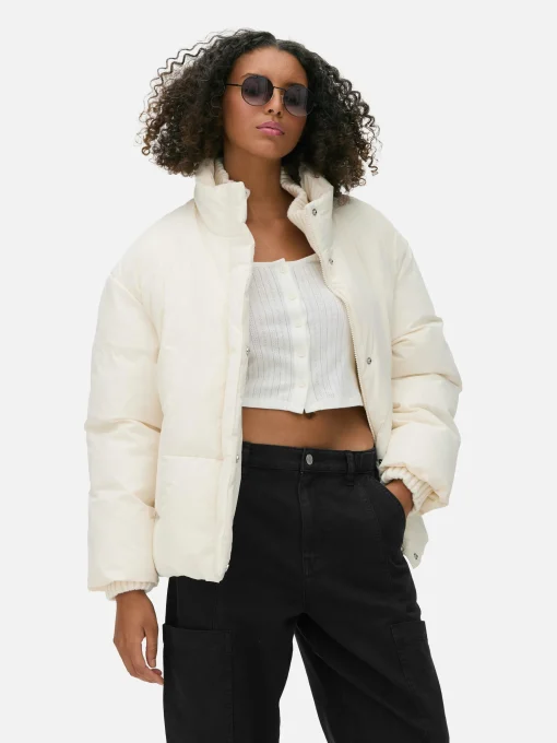 Funnel Neck Puffer Jacket