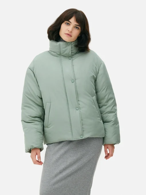 Funnel Neck Puffer Jacket