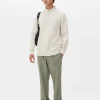 Geometric Textured Quarter-Zip Sweatshirt