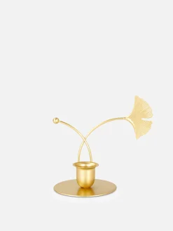 Ginko Leaf Decorative Candlestick Holder