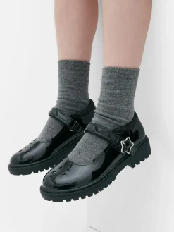 Glitter Star Mary Janes