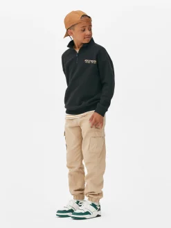 Graphic Funnel Neck Sweatshirt