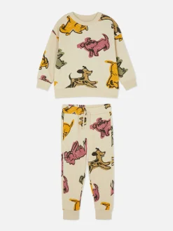 Graphic Sweatshirt And Joggers Set