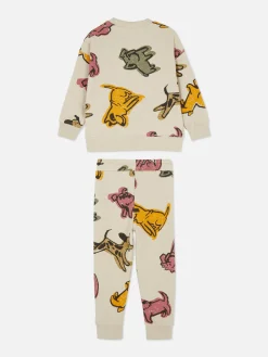 Graphic Sweatshirt And Joggers Set