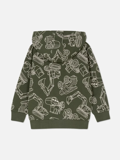 Graphic Zip Hoodie