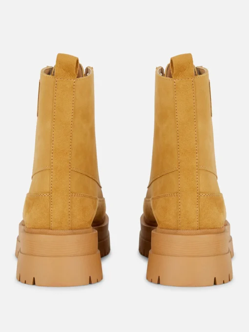 Gum Sole Lace-Up Ankle Boots